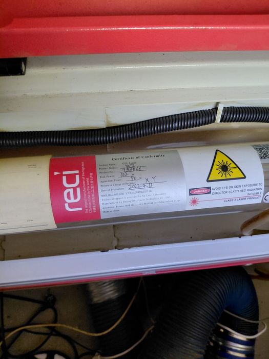 Ploter laserowy 60x100 cm laser 100W do filcu, sklejki, plexi, tkanin