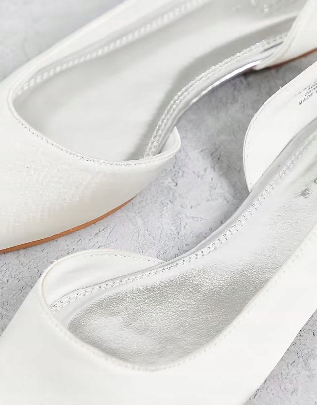 Asos Design 36 Białe Baleriny Virtue R12601