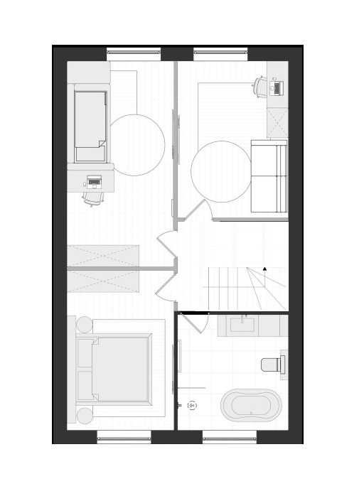 Продаж таунхауса біля річки, закритий передній двір, 115м2