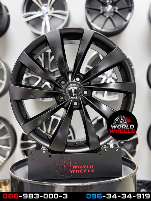 Диски R18 5x114.3 Tesla Model 3 Model Y Perfomance тесла черные