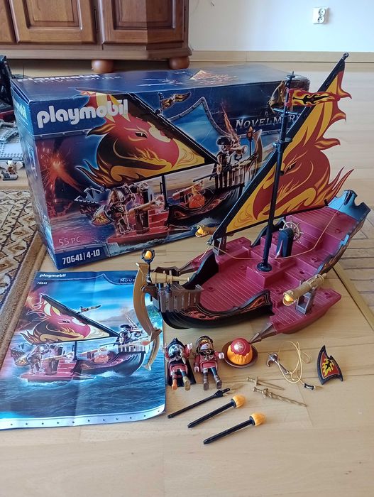 Playmobil Nolvelmore 70641 statek ognia wojowników Burnham