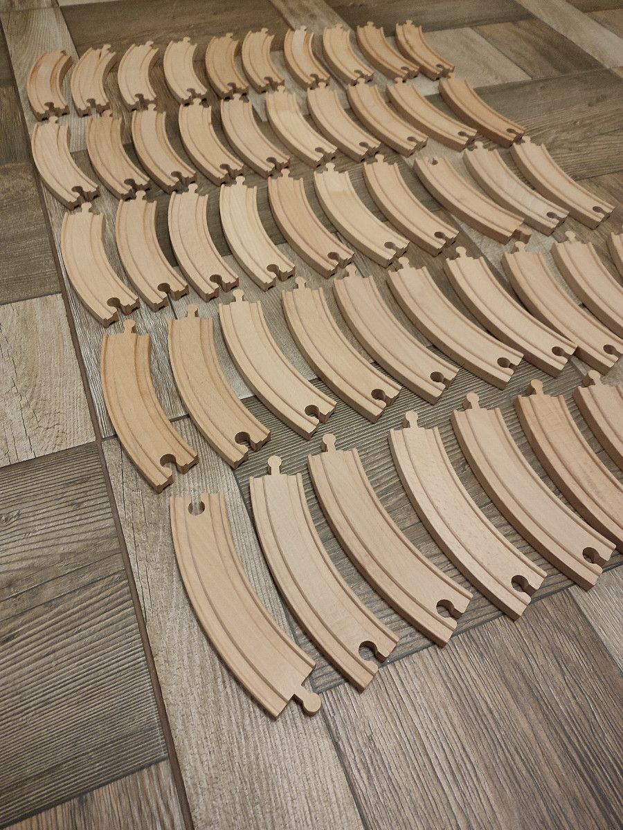 Nowy zestaw 50 drewnianych torów IKEA Lillabo