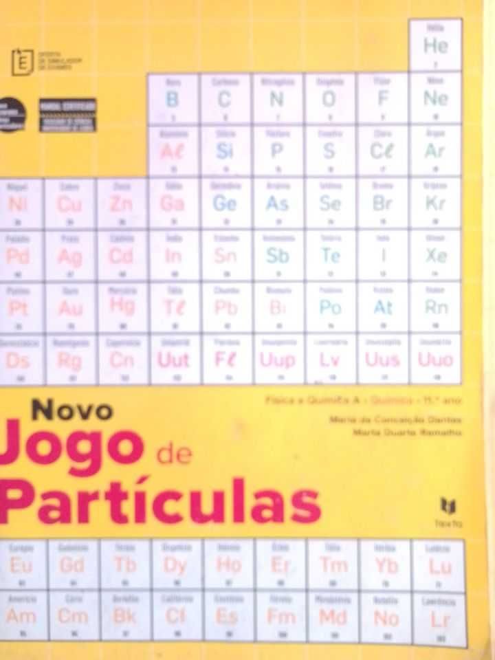 Manual de Química do 10º ano: Novo jogo de Partículas