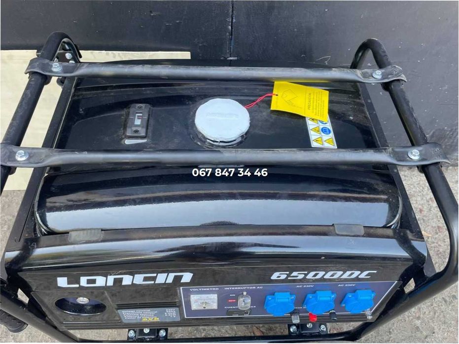 Генератор LONCIN LC6500 (5,5 кВт) Бензин 1 фаза Електростартер Колеса