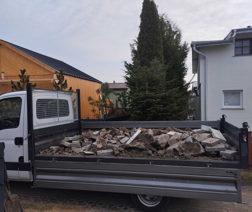 Transport wywóz gruzu , ziemi , wyburzenia