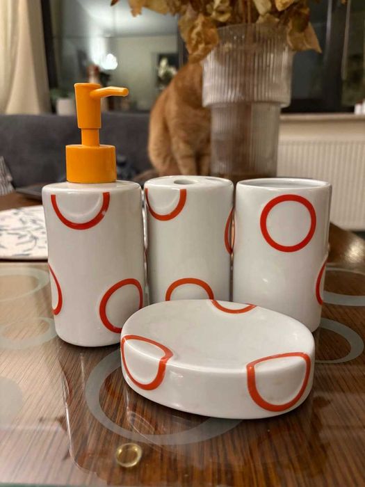 Akcesoria Łazienkowe. Retro zestaw