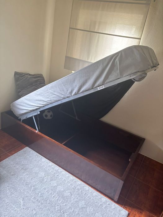 2 Sommier C/arrumos + estrados + colchões