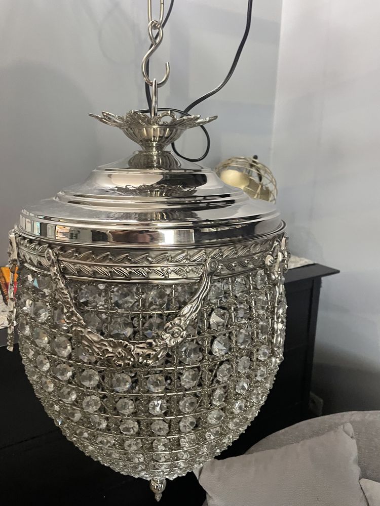 Lampa wiszaca kryształowa