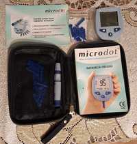 OKAZJA! Glukometr Microdot, nakłuwacz, igły, etui, instrukcja