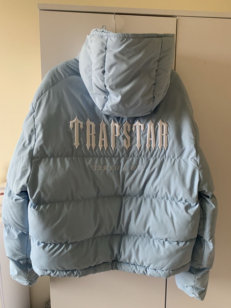 Kurtka Trapstar Decoded hooded puffer 2.0 Ice blue