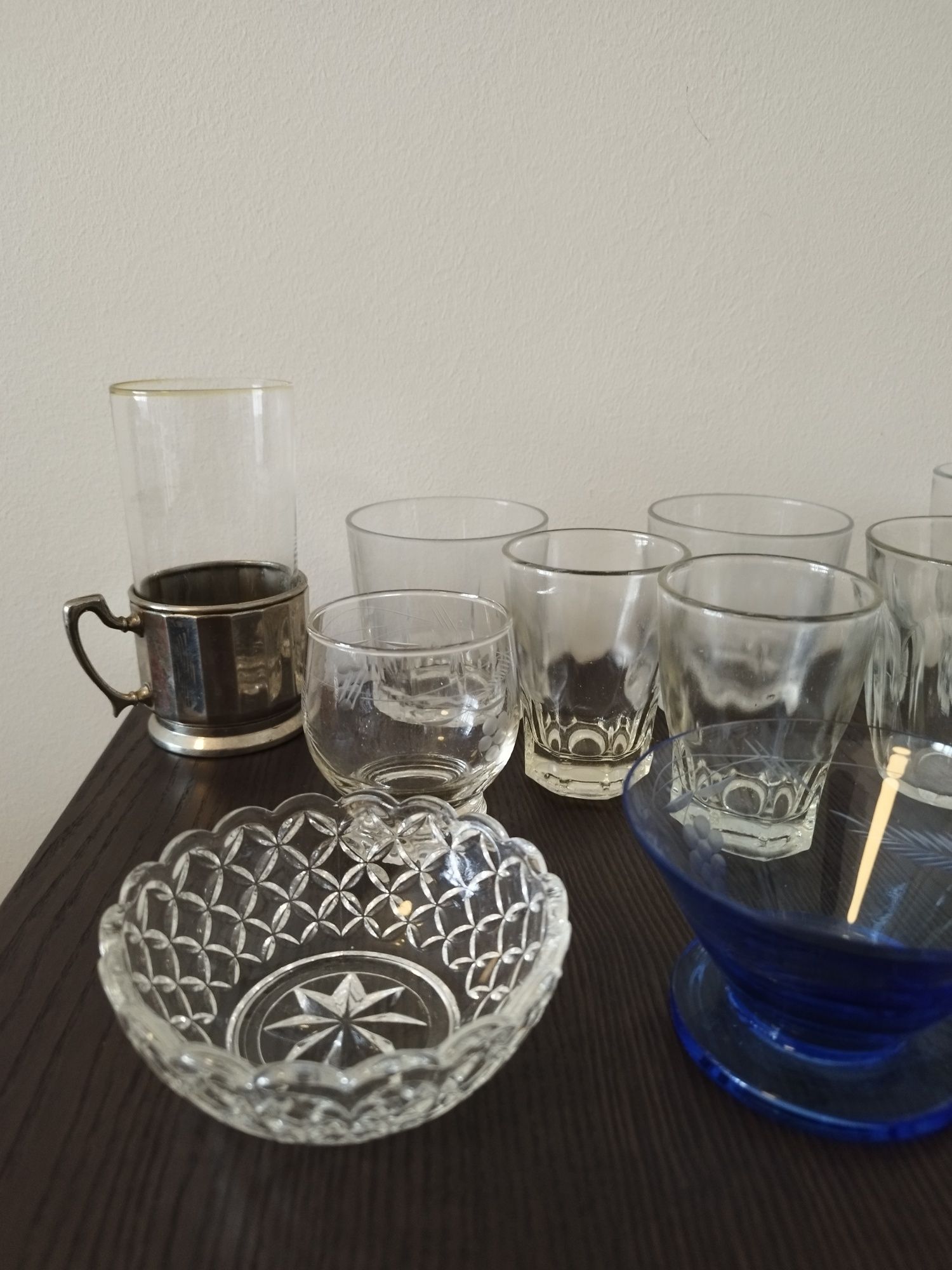 18 copos/vidros variados - antigos