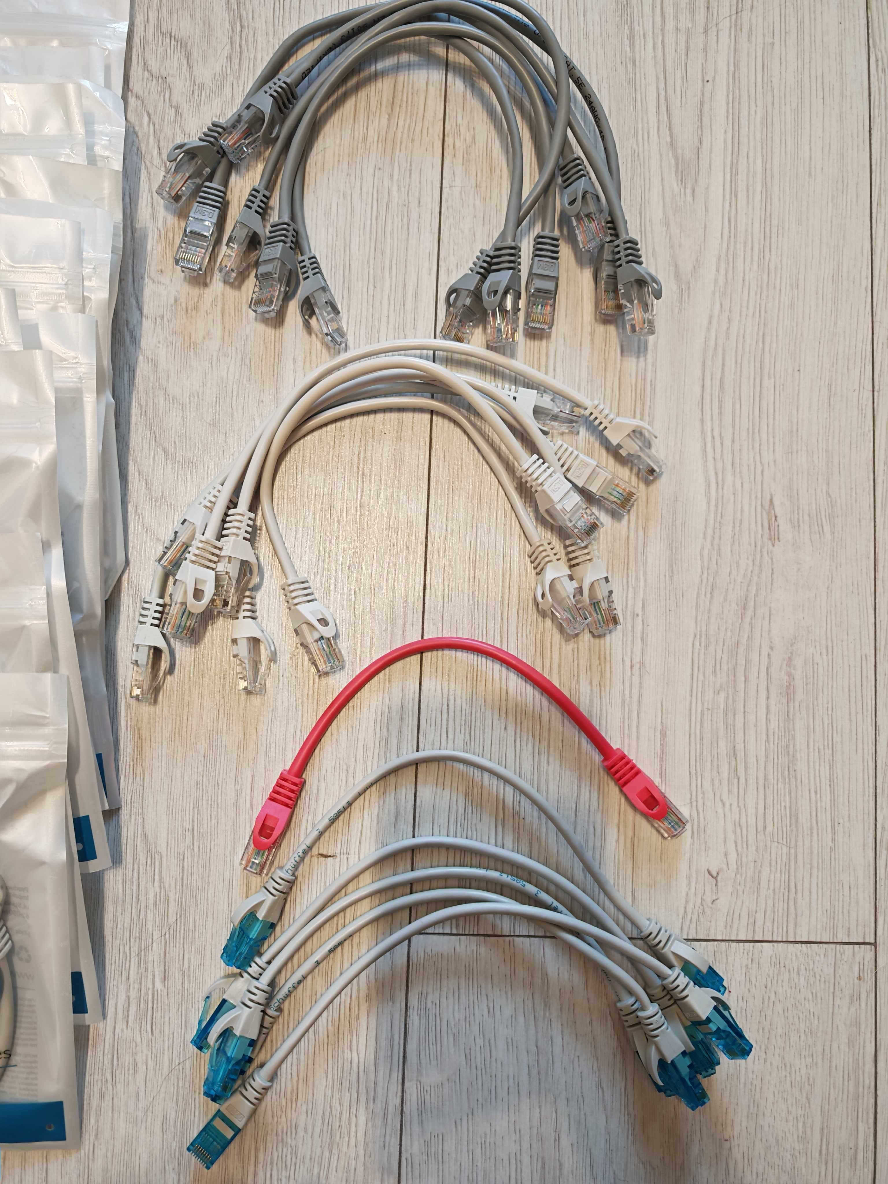 Patchcord kabel 30 szt. 25cm 30cm UTP RJ45 5e