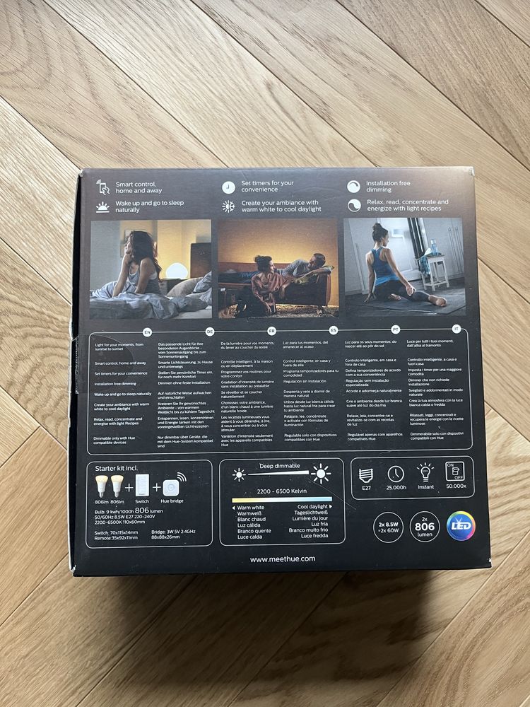 Philips Hue White Ambiance Starter Kit E27