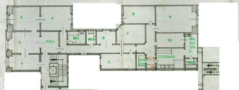 Para Escritorio ou Habitacao: Apartamento T09 na Rua Castilho