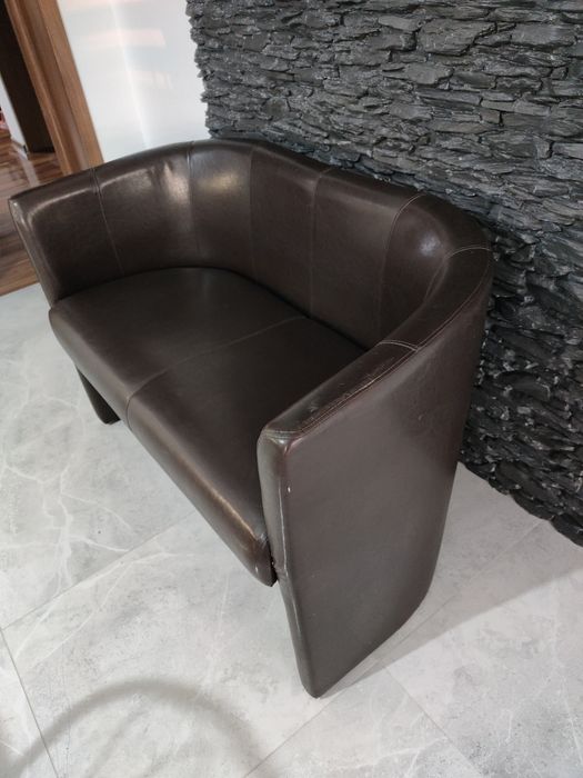 Sofa barowa brązowa