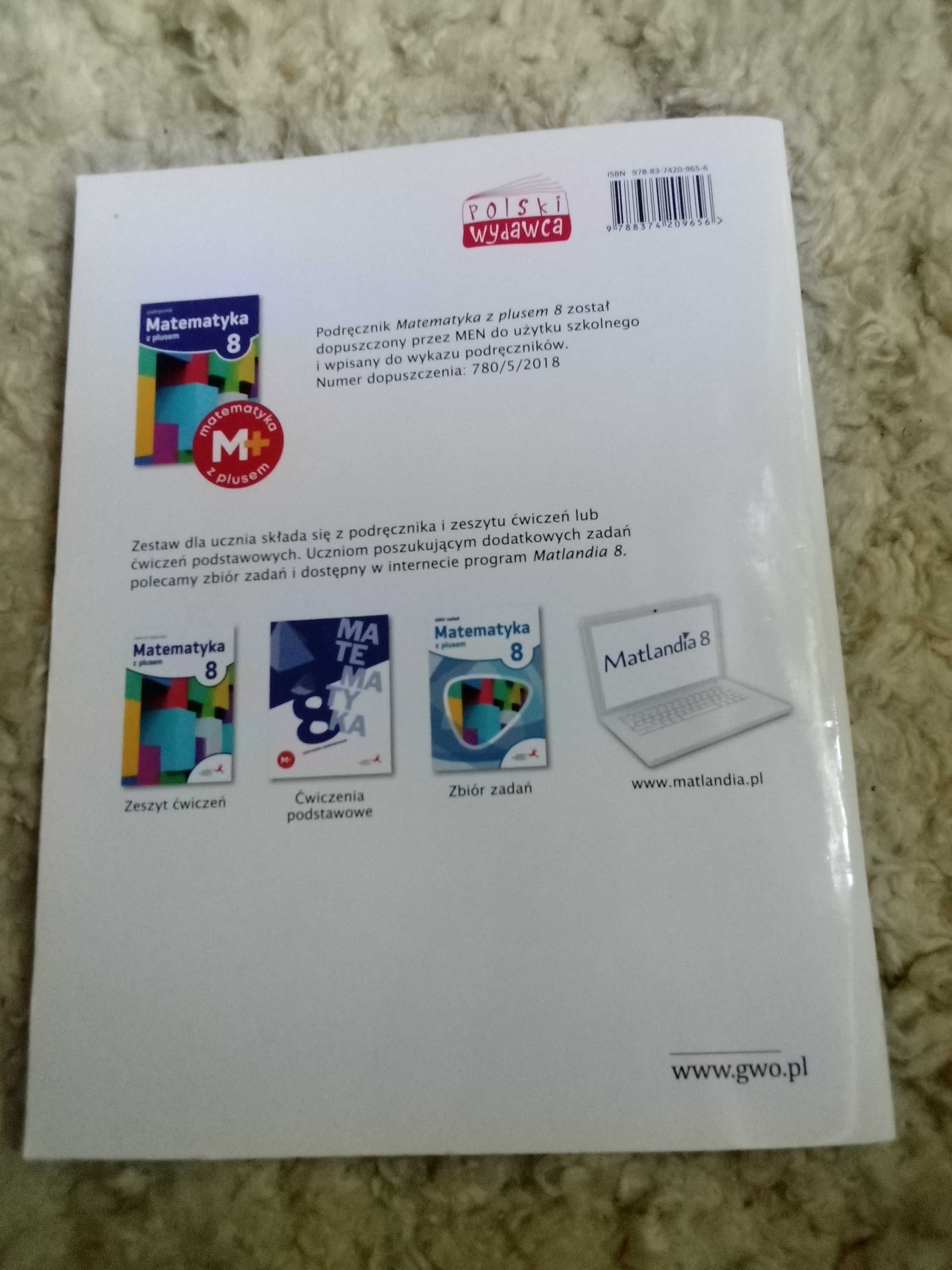 Matematyka z plusem ćwiczenia podstawowe klasa 8 GWO 2021 wydanie 4