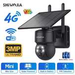 Câmara Vigilância * Painel Solar * 4G * Rotativa 360º * 3 MP
