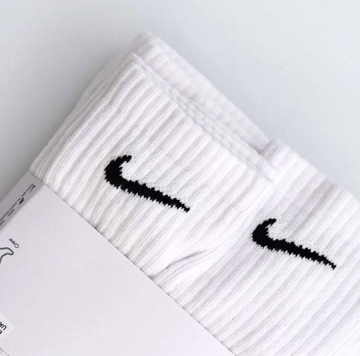 Шкарпетки унісекс Nike U Nk Everyday Cush Crew (3 пари) White