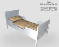 PROMOCJA – Łóżka Dziecęce Sosnowe Białe 160x70