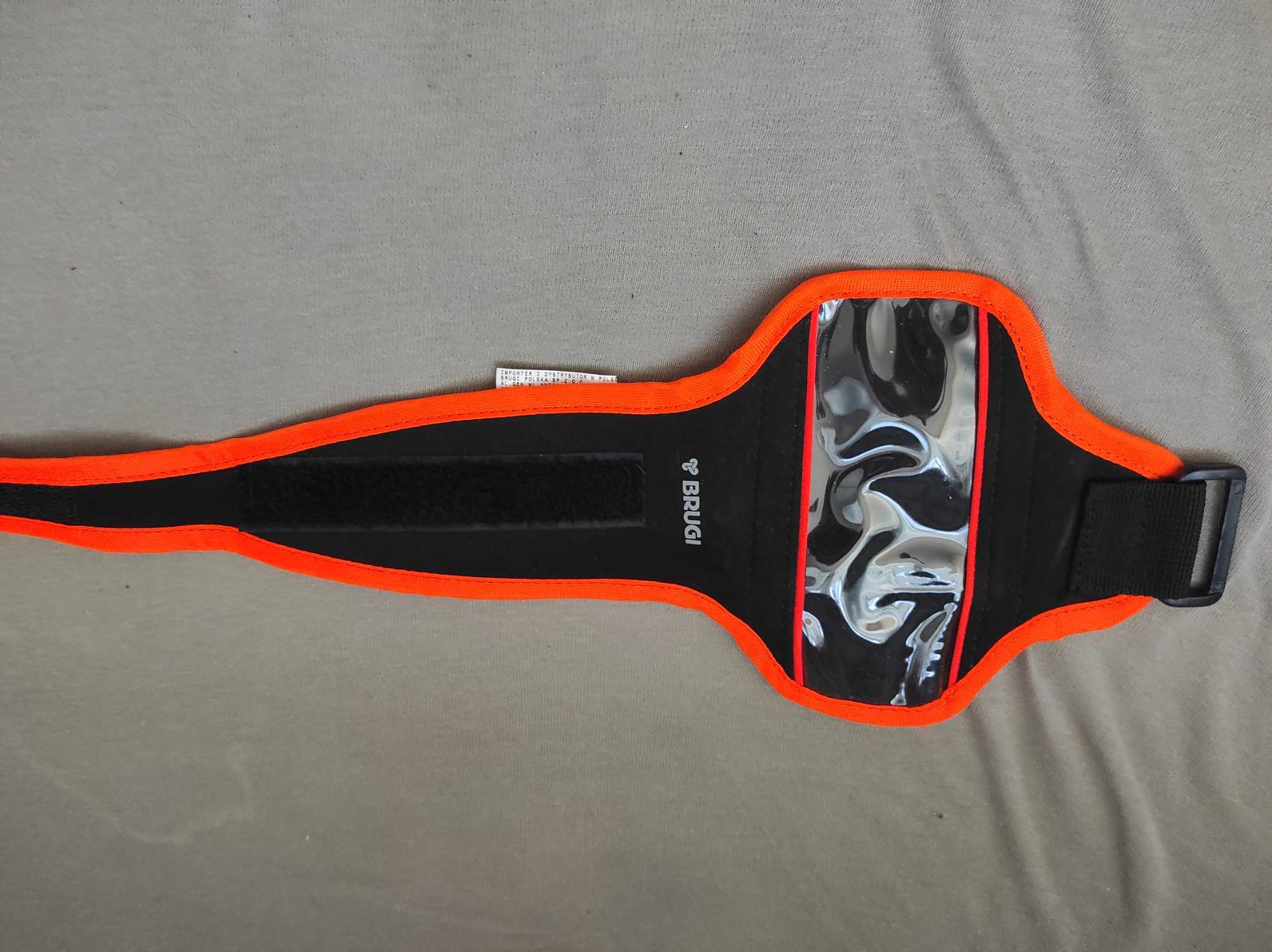 BRUGI Opaska Pokrowiec na Mp3 itp do biegania na rower, folia, rzep