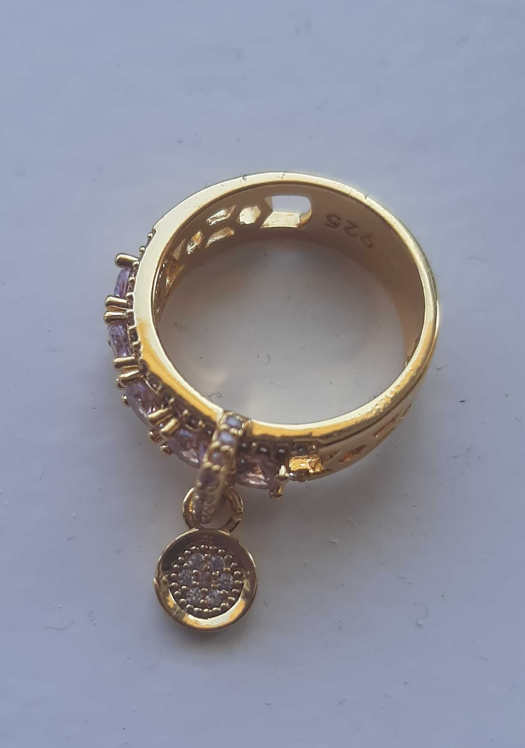 Anel aço inoxidáve cor ouro rosa  nr 52 (6)