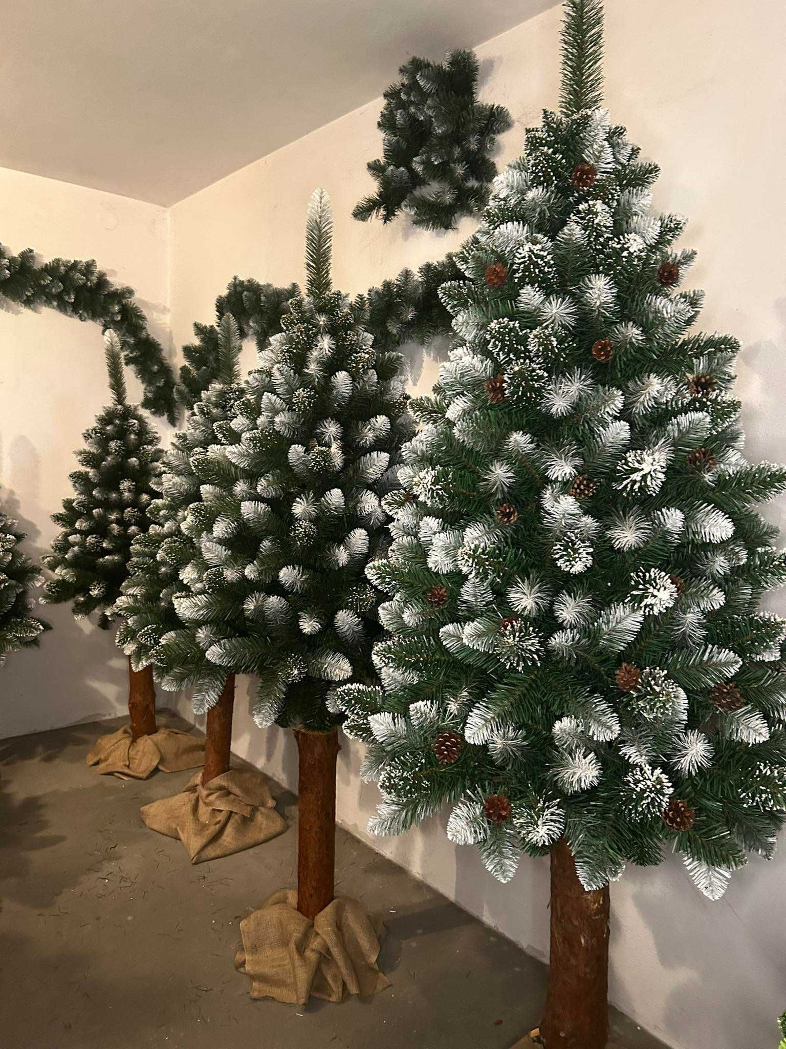 Choinka Sztuczna na pniu - 180cm - Sosna Diamentowa gęsta - producent