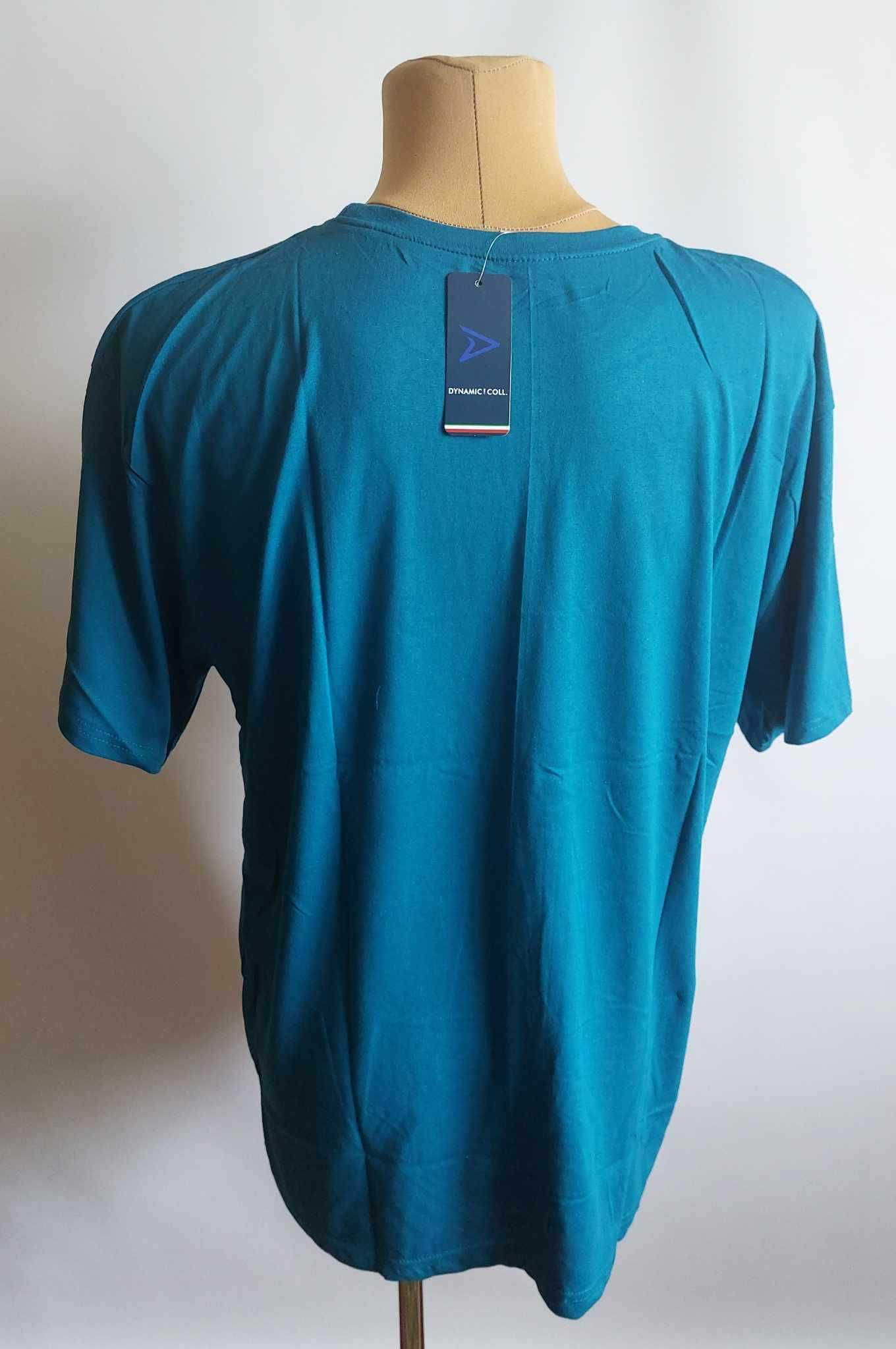 Koszulka męska bawełna t-shirt turecki Dynamic r. 4XL obwód do 122 cm