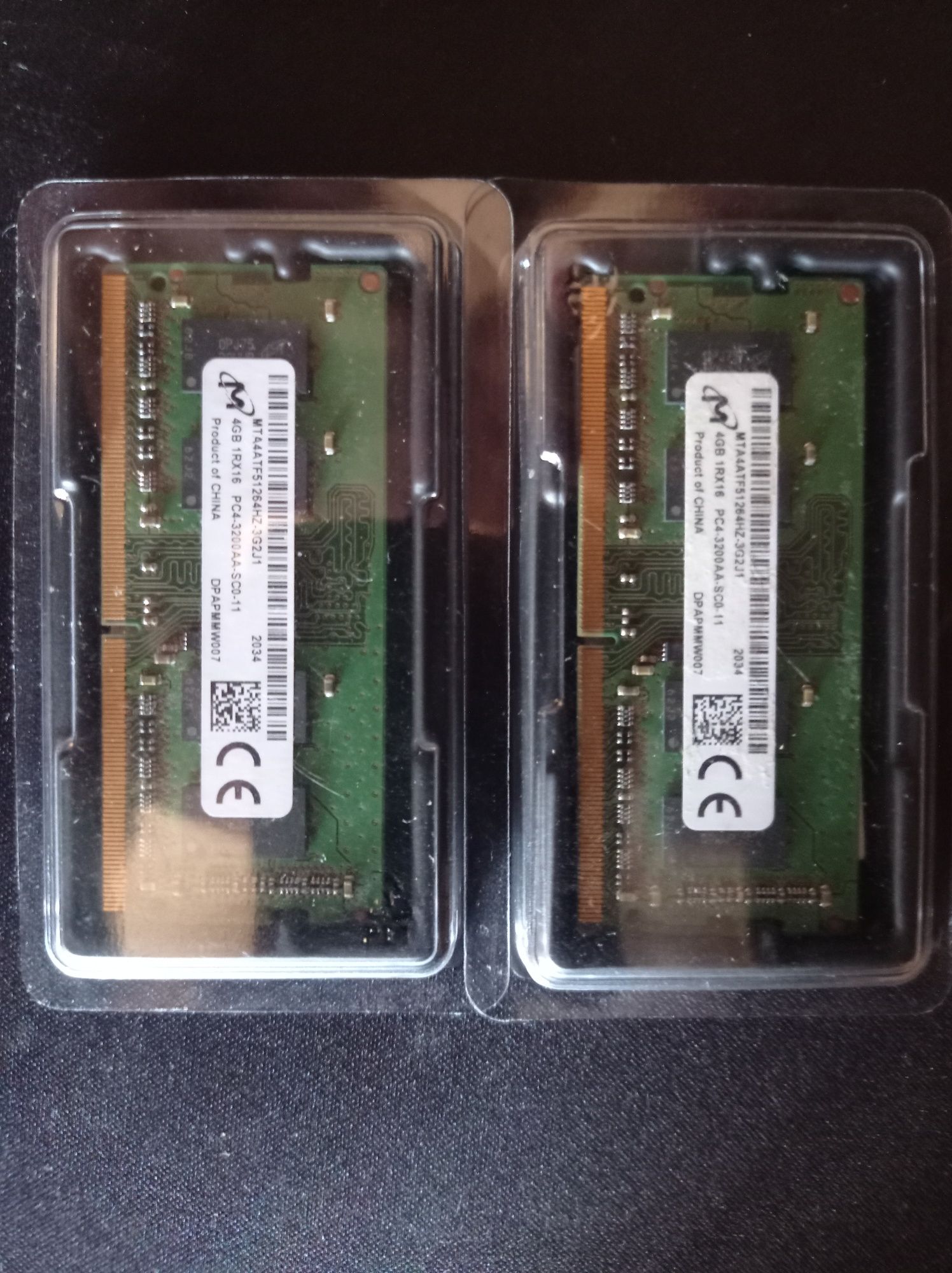 Memórias Ram Sodimm 3200mhz 8gb(2x4gb)