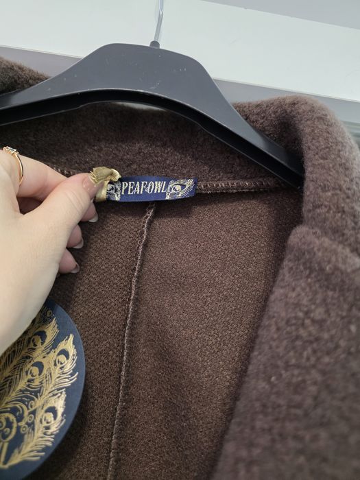 Nowa czekoladowa marynarka oversize miś luźna