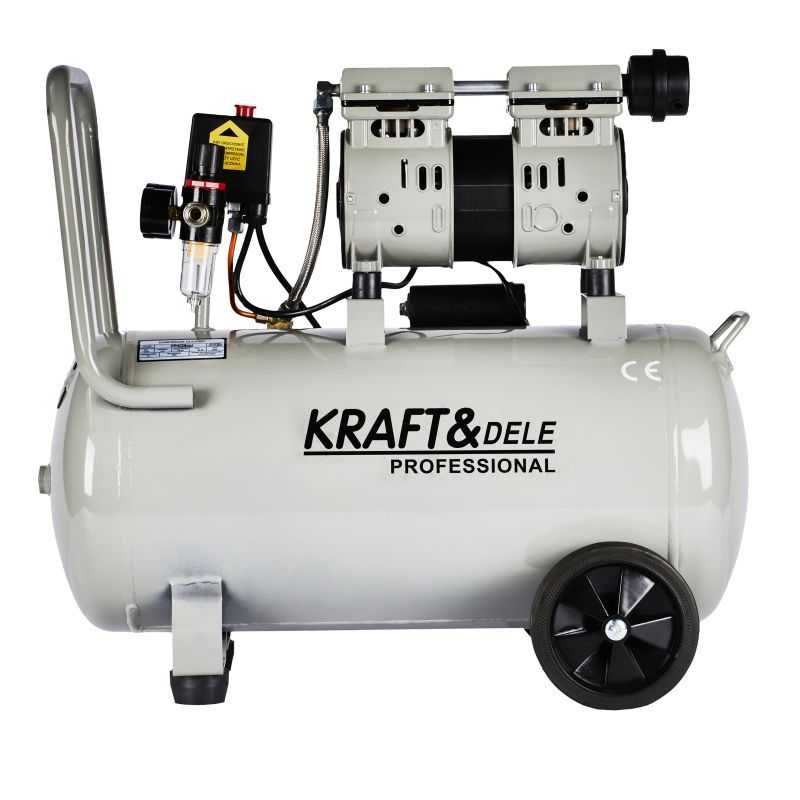 KOMPRESOR 50L bezolejowy 2 TŁOKI 2 POMPY SPREŻARKA 230V separator