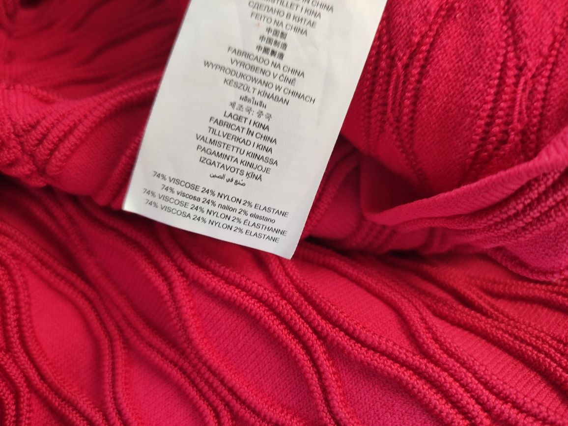 Sukienka Michael Kors true Red Stretch-Viscose Off-The-Shoulder XS