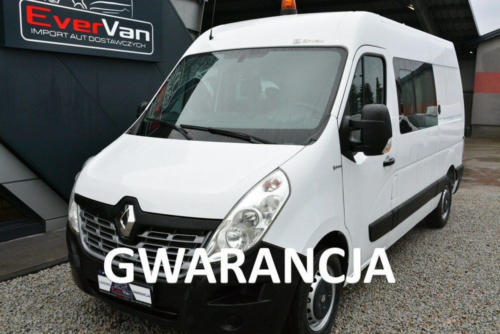 Renault Master  średniak 7 osobowy brygadówka doka pełna opcja