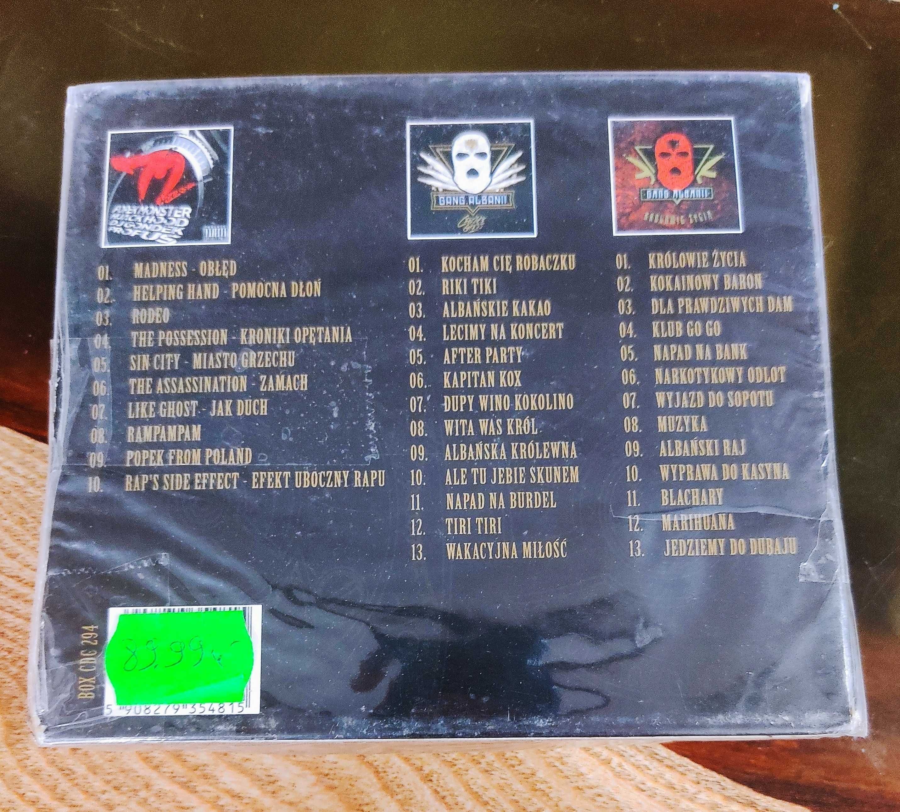 (3CD FOLIA) Gang Albanii Popek - 72 Hours + Królowie Życia Ciężki Gnój
