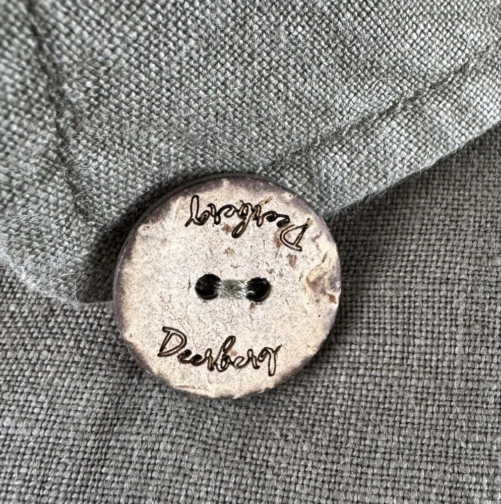 Unikatowy żakiet dwurzędowy khaki boho retro M 38 L 40 na wiosne lato