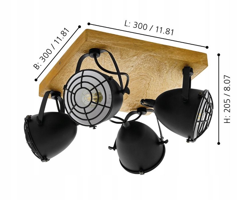 Lampa sufitowy kwadratowy Eglo 49079