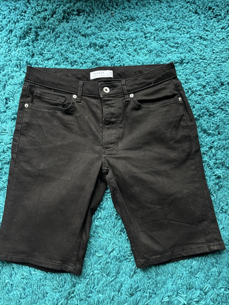 Czarne spodenki jeansowe topman meskie w bardzo dobrym stanie lato
