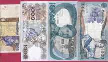 Notas   4   da Republica  1.000$ escudos  Diferentes
