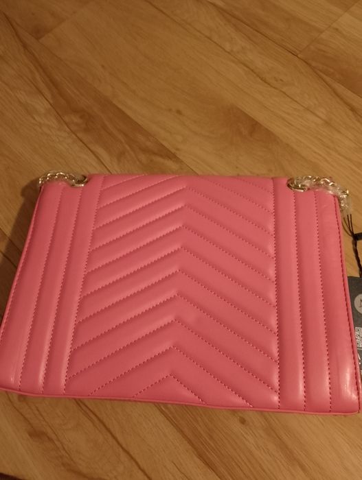 Nowa torebka ciemny róż  pikowana