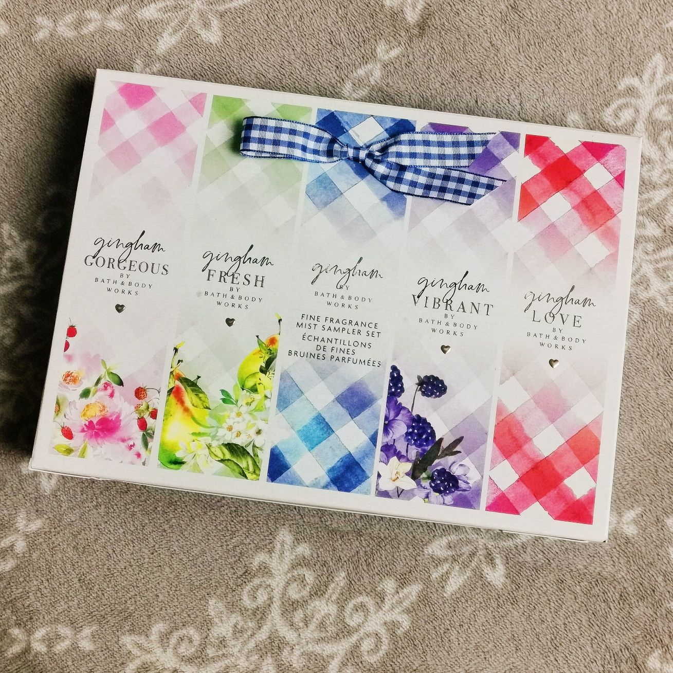 Nowy zestaw 5 mgiełek zapachowych 5x75ml Bath & Body Works Gingham