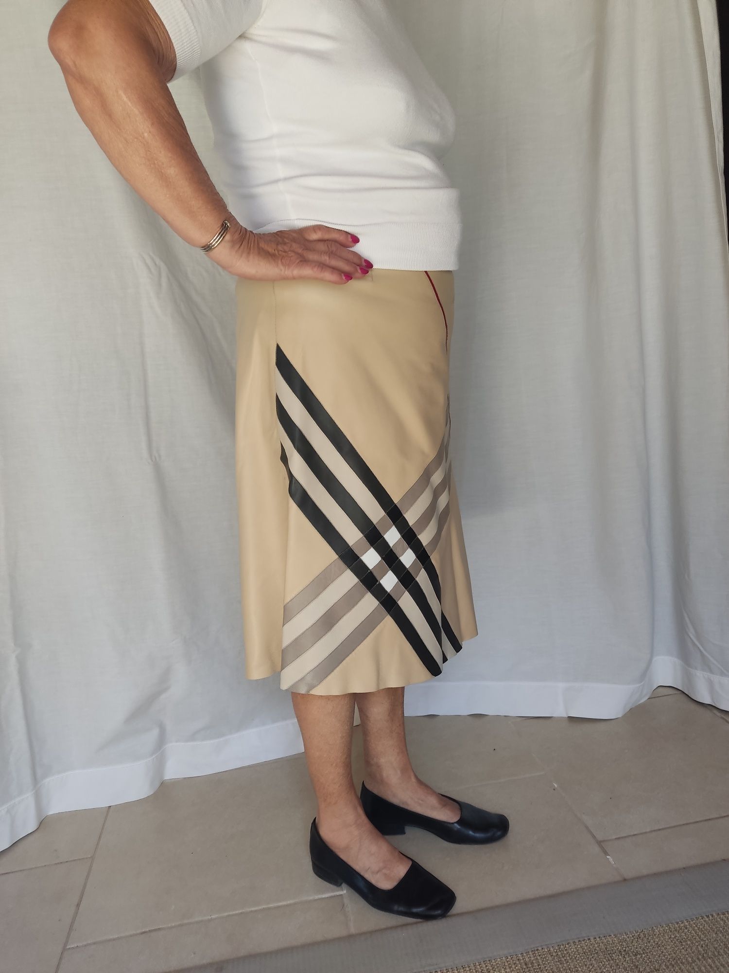 Saia Cabedal Burberry M 38