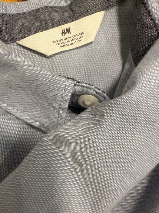 Сорочка H&M на 11–12 років — 100% бавовна, стильна та м’яка