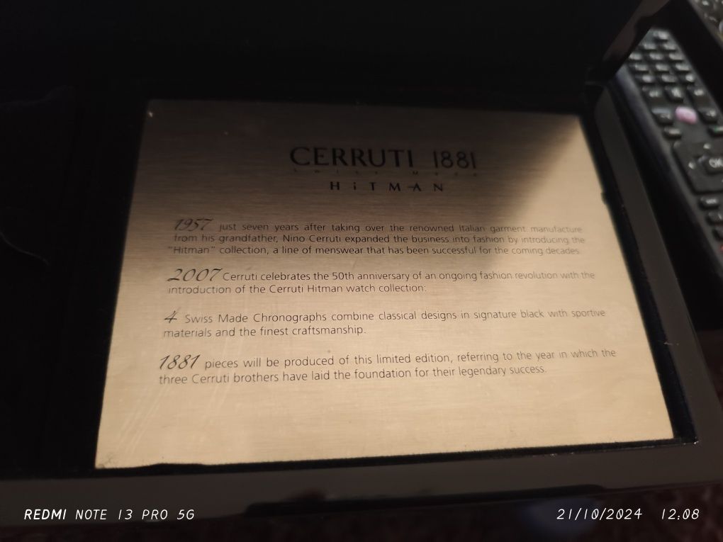 Relógio Cerruti 1881