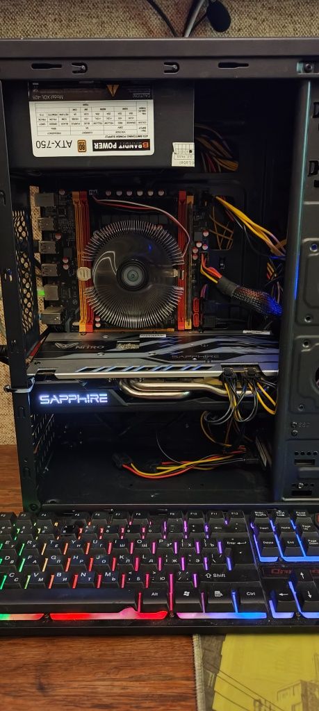 Ігровий ПК 8 ядер 8GB Відео 16GD DDR SSD240 HDD500 комп'ютер i7-7700K
