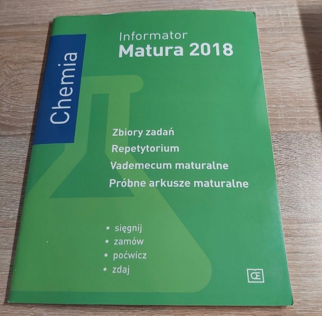 Informator matura chemia zbiór zadań arkusze vademecum repetytorium