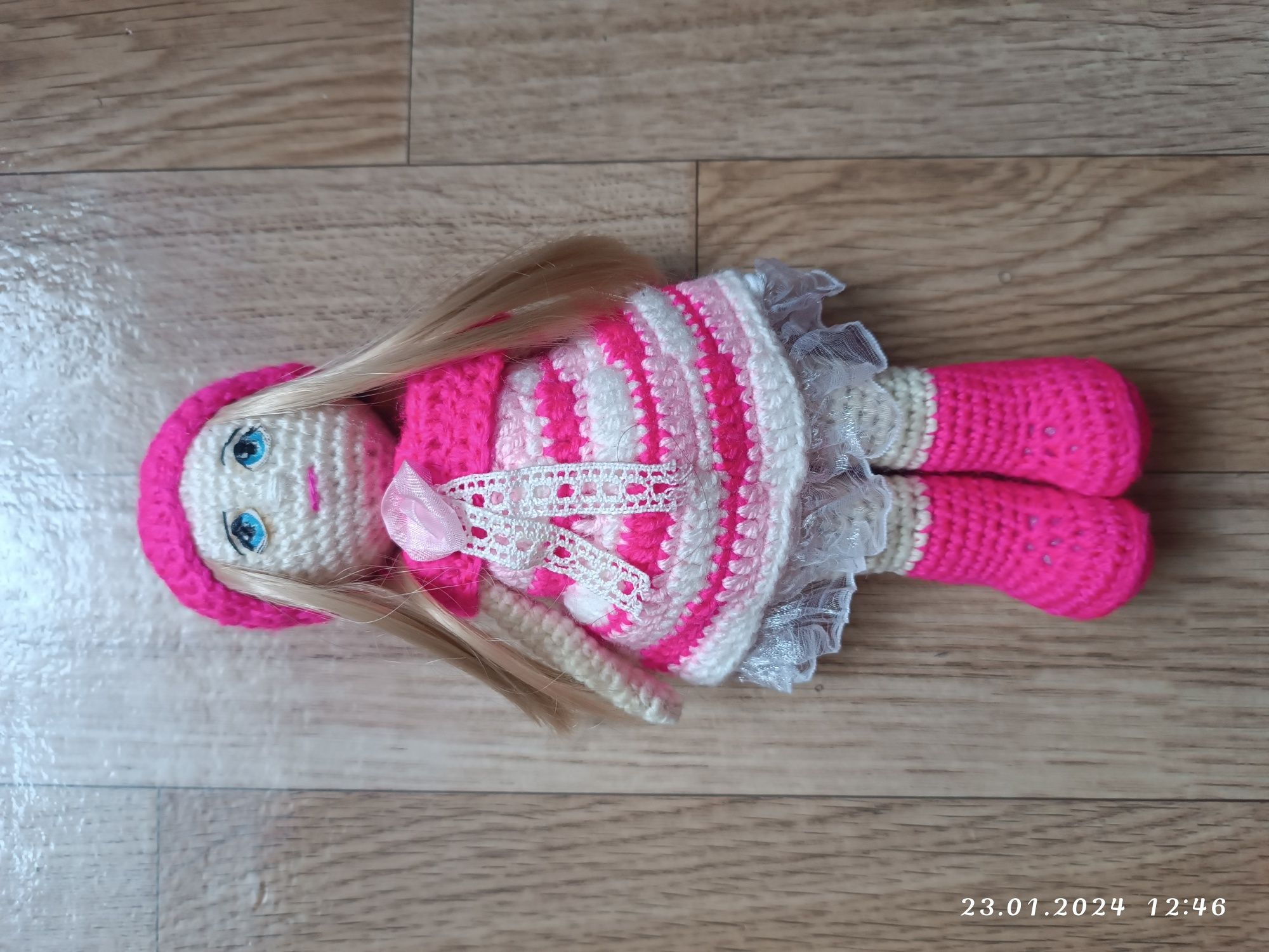 Лялька в'язана кукла іграшка ручна робота