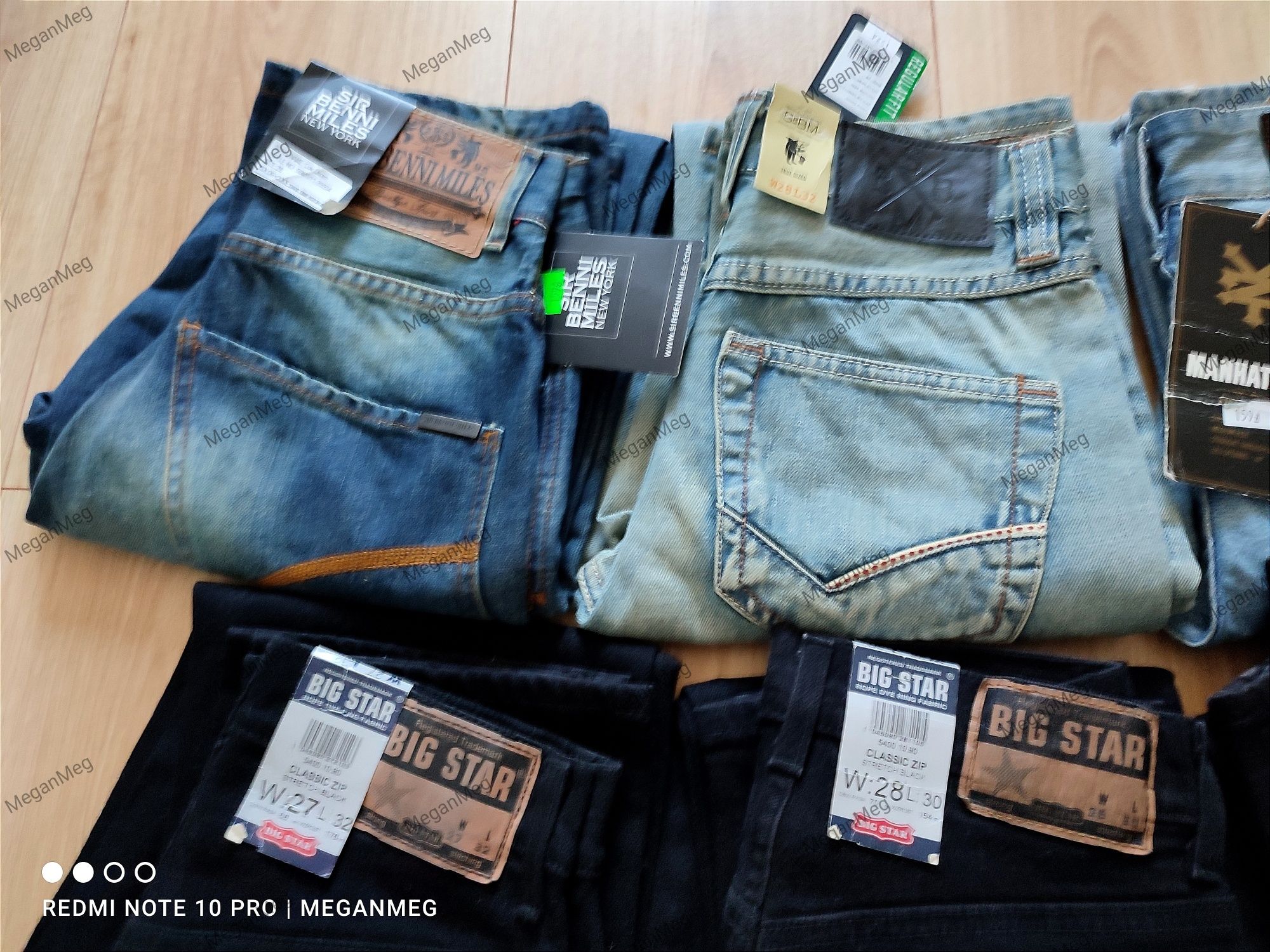 Big Star spodnie męskie Manhattan Benni Miles New York jeansy S M L