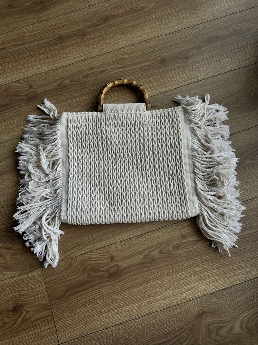 torba zara woman z frędzlami