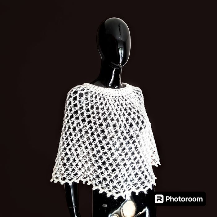 Etola boho ślubna narzutka mgiełka