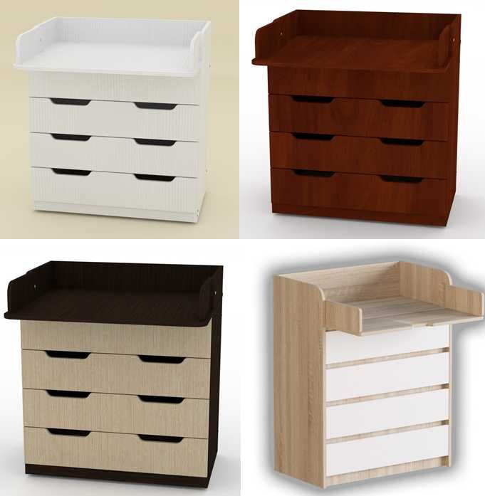 Комоди пеленальні з ДСП фірми Swisspan Швейцарія