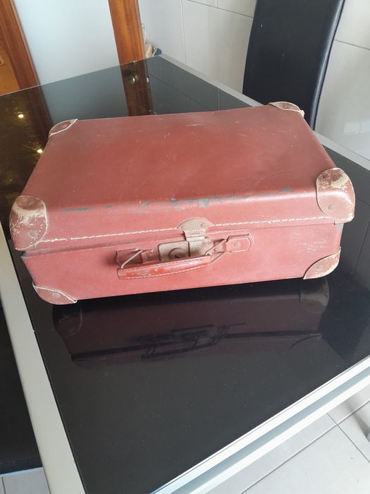 Mala de viagem vintage usada
